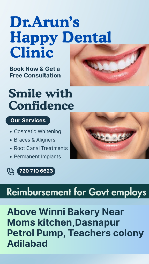 Best Dental Clinic in Adilabad-happy dental hospital
