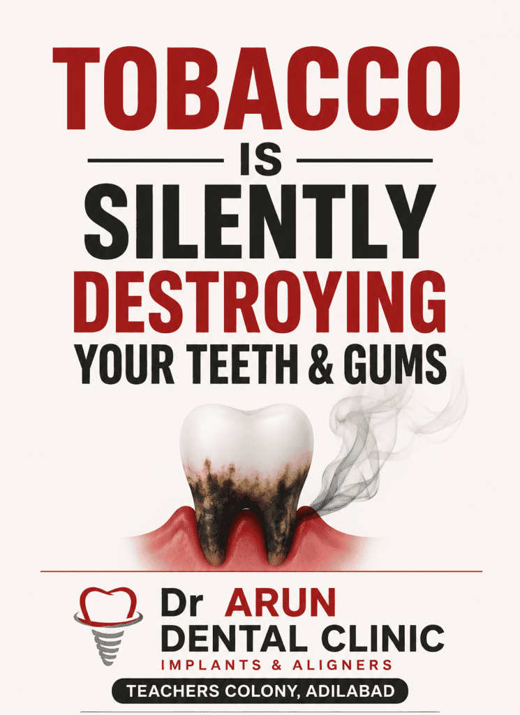 No Tobacco Day,Dr Arun Dental Clinic Adilabad